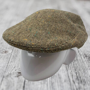 Vintage Totes Flat Newsboy Cap Sz XL Tweed Wool Blend Hip Hop Cabbie Classic
